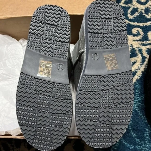 New in box Women's Shorty-New Mid Calf Winter Snow Boots 9.5 Gray - Picture 5 of 7